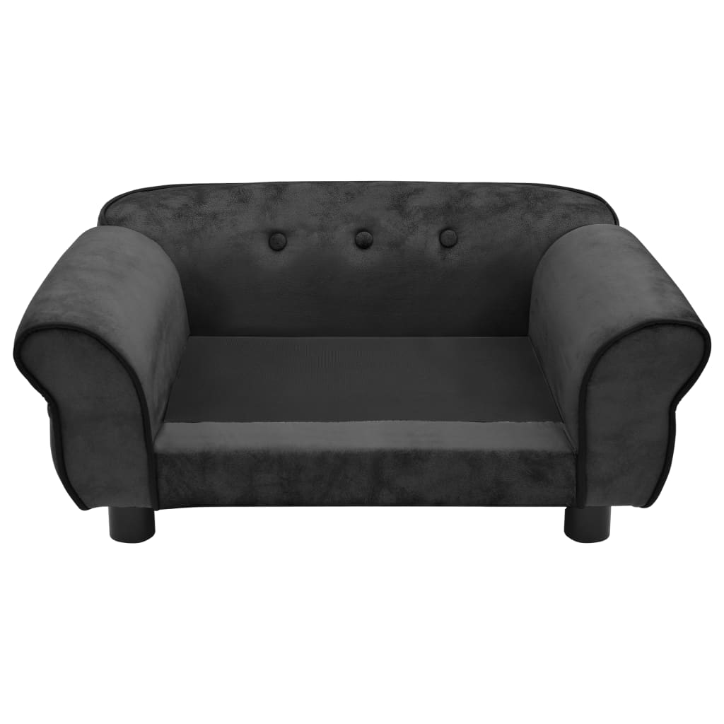 NNEVL Dog Sofa Dark Grey 72x45x30 cm Plush-4